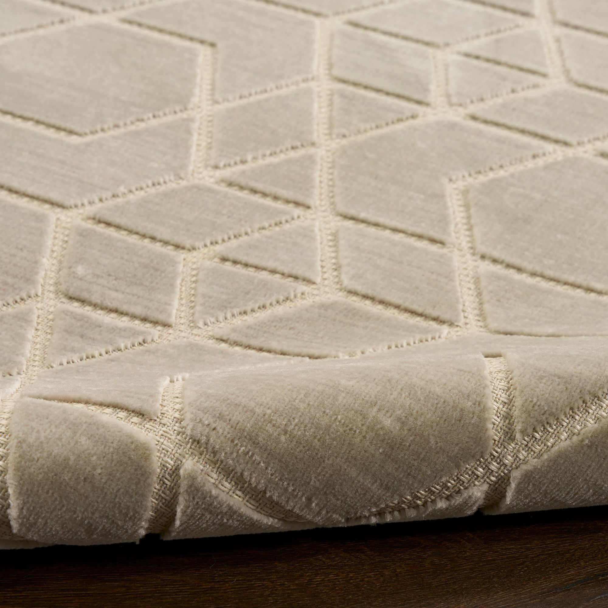 Nourison Washable Charm 2'2" x 10' Silver Ivory Modern Indoor Rug