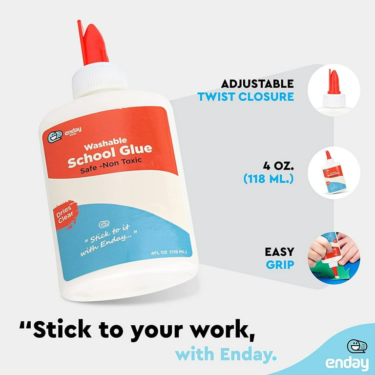  White Glue School Glue Bottle for Slime Washable Craft