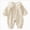 Coffee, variant on 12-18 Months Newborn Baby Long Sleeve Romper Soft Baby With Buttons Clothes Infant Spring Outfits Bodysuit Newborn Pajamas