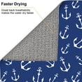 thumbnail image 6 of Xecao Nautical Anchors Print Dish Drying Mat for Kitchen Counter,Absorbent Coffee Bar Mat, Dish Drainer Rack Mats,Dining Room Decoration, 6 of 8