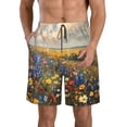 thumbnail image 1 of Fotbe Vibrant Wildflower Meadow Trajes de Baño Estampados para Hombre, Shorts de Verano de Secado Rápido, Ropa de Playa, Bañadores-Large, 1 of 6