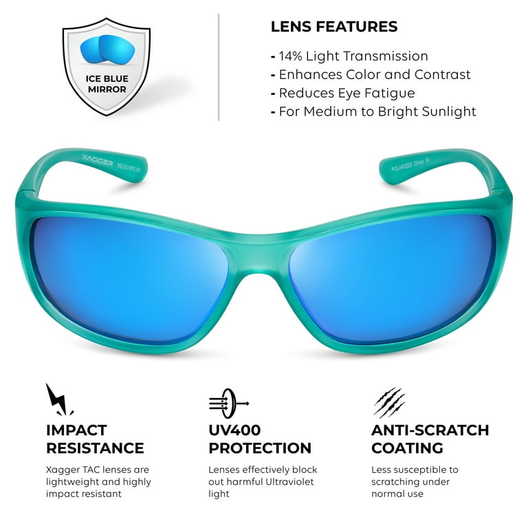 Polarized Performance Sunglasses, TR90 Frame, Medium-Large Fit, Fishing Sports TR90 Polarized Fishing Sport Sunglasses Full Wrap Golf  main image 2