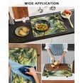 thumbnail image 6 of nqOlkjepod Large Induction Cooktop Protector Mat 24"x21", Summer Palm Trees Stove Top Covers for Electric Stove, Watercolor Green Nature Forest Stove Burner Cover Mats, Glass Top Stove Cover, 6 of 8