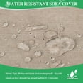thumbnail image 4 of Lifarythm Sofa Cover Slipcover, Couch Cover Protector Durable Furniture Cover for Pets Dogs Cats Home Decor (71"x134", Khaki), 4 of 9