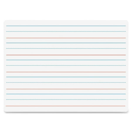 UPC: 0727638100345 | Flipside® Dry-Erase Board  Ruled  9 x12   Red/Blue  Each (FLP10034)