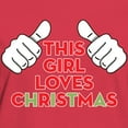 thumbnail image 3 of CafePress - This Girl Loves Christmas Women's Classic T Shirt - Women's Traditional Fit Dark T-Shirt, 3 of 4
