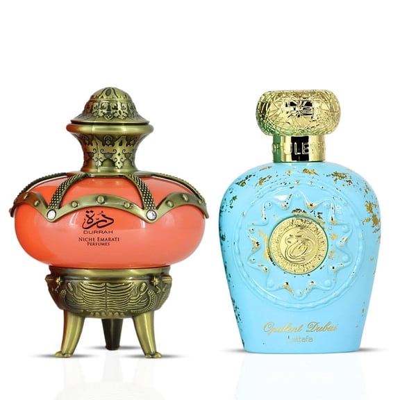 Niche Emarati Durrah & Opulent Dubai Eau de Parfum Spray 100ml (3.4 oz) by Lattafa