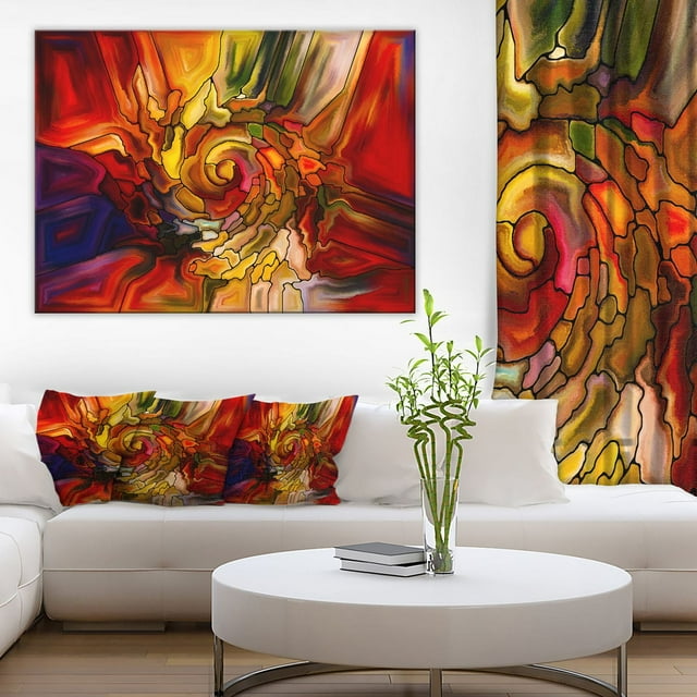 Impression sur toile « illusions de vitraux » Design Art