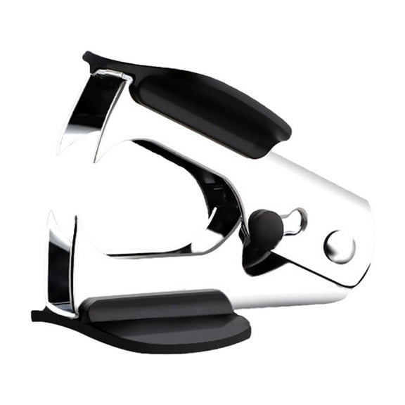 Wdhugt Black Staple Remover Office Desk Tool One Handed Staple Puller For Document Removal Alloy Metal 2.4X1.97X1.4 Inches Portable Small Household Supplies Black