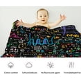 thumbnail image 3 of Maths Equations Blanket, Math Teacher Gift 40 x 50 Inch Throw Lightweight Super Soft Cozy pi Day Decor Blankets for Couch Bed Sofa Chair, 3 of 6
