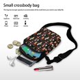 thumbnail image 7 of HELLHERO Santa Claus Mushroom Design Shoulder Bag, 2 Zippers, Outdoor Holiday Travel Polyester 4.33x1.97x7.09, 7 of 7