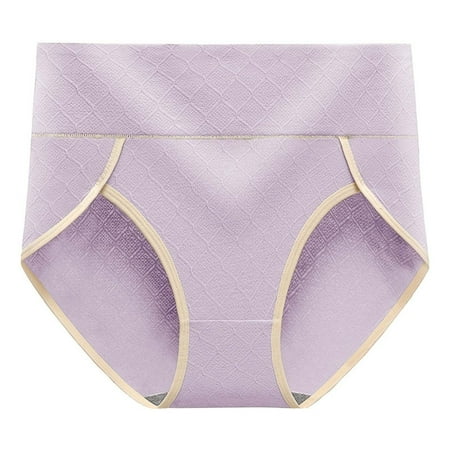 Clearance Horkkom Cotton Underwear for Women Plus Size High Waisted Color Block Ladies Panties Comfy Breathable Underwear  Gifts for Women