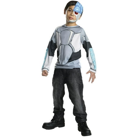 Kids Teen Titans Cyborg Costume Top