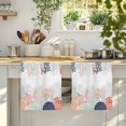 thumbnail image 4 of Coastal Starfish Kitchen Towels Set of 4, Ocean Weeping Coral Beach Conch Orange Absorbent Dish Towels for Kitchen, Microfiber Hand Towel, Quick Drying Tea Towel for Cleaning Decorative Dishcloths, 4 of 7