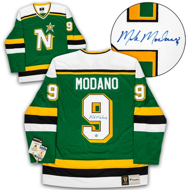 Mike Modano Minnesota North Stars Autographed Rookie Retro CCM