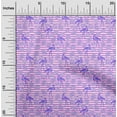 thumbnail image 2 of oneOone Velvet Lavender Fabric Tropical Flamingo With Stripes Diy Clothing Quilting Fabric Print Fabric By Yard 58 Inch Wide, 2 of 5