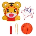 thumbnail image 1 of Mini aro de baloncesto colgante de plástico con red de baloncesto para interior y exterior, juego deportivo Tiger, 1 of 14