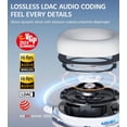 thumbnail image 6 of Restored Edifier W830NB Wireless Over Ear Headphones with -45dB Active Noise Cancelling, 94H Playtime, LDAC Hi-Res Sound, Spatial Audio, Fast Charging, Multipoint Connection, Bluetooth V5.4 - White (Refurbished), 6 of 9