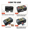 thumbnail image 4 of Fonbear 2 Deck Automatic Card Shuffler - Usb & Battery-Operated Electric Shuffler (Playing Card Included) - Great For Home & Tournament Use For Classic Poker & Trading Card Games, 4 of 5