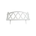 thumbnail image 2 of White Plastic Garden Picket Fence – 24In Modular Lawn Edging for Flower Beds & Plant Borders – Weather-Resistant Outdoor Yard Decor,White, 2 of 6