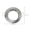 thumbnail image 2 of 8pcs Round Recessed Spotlights Trim Ring Fitting with GU10 Lamp Holder, 2 of 6