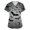 Dark Gray_004, variant on Halloween Themed Scrubs Shirts Women Funny Bat Graphic Casual Soft Stretchy Short Sleeve V Neck Tee Shirts Breathable Nurse Uniforms Tops with Pocket Black M