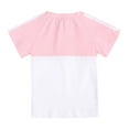 thumbnail image 5 of Toddler Girls Clothes Efsteb Kids Boys Shirt Sets Casual Fashion Comfy Cute Pattern Printed Round Neck Short Sleeve T Shirts Shorts Set Summer Outfits (Pink,2-3 Years), 5 of 7