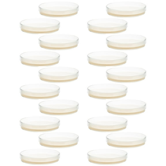 OUNONA 20Pcs Prepoured Petri Dishes with Agar for Science Experiment Laboratory Use