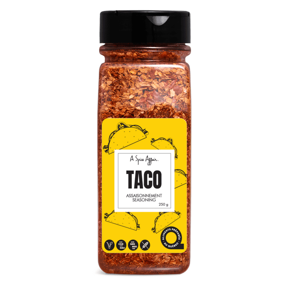 Taco Seasoning 250 g (8.8 oz) A Spice Affair Medium Shaker