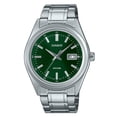 thumbnail image 1 of Casio Standard Montre pour Homme Analogique en Acier Inoxydable, Cadran Vert, Quartz MTP-B180D-3AV, 1 of 1