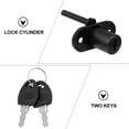 thumbnail image 3 of UPGRATOR 2Ud Office Desk Lock Black Steel Furniture Lock Hardware Suitable for Cabinet and Drawer, 3 of 7