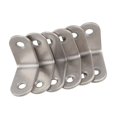 thumbnail image 2 of 12 piezas 30x30 mm junta de soporte de esquina de metal soporte de ángulo recto plateado, 2 of 5