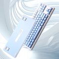 thumbnail image 4 of Teclado mecánico para juegos Teclado de 84 teclas Teclado con cable blanco para MAC Windows, 4 of 8