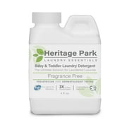 Heritage Park Baby and Toddler Laundry Detergent - Fragrance Free, Hypoallergenic, Pediatrician & Dermatologist Tested, pH Neutral, Unscented - Gentle on Delicate Skin, Tough on Stains - 4 Fl oz