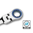 thumbnail image 6 of Capri Tools 12 mm Flex-Head Ratcheting Combination Wrench, True 100-Tooth, 3.6-Degree Swing Arc, 6 of 6