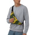 thumbnail image 2 of Easygdp Sunflower Fanny Pack for Men Women,Fashion Waist Packs,Travel Hiking Chest Bag Daypack, 2 of 7