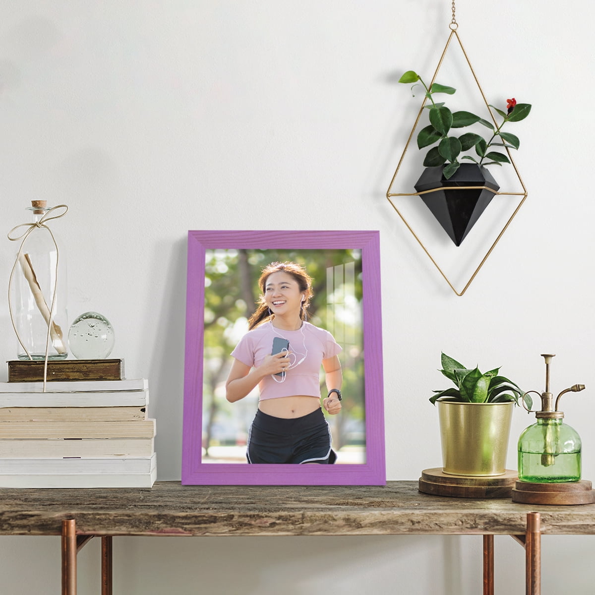 8x10 Wood Grain Picture Frame - Violet
