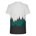 thumbnail image 4 of Camisas de Manga Larga para Hombres Imprimir Casual Cuello Redondo Blusa de Manga Corta, Camisas de Lino para Hombres, 4 of 4