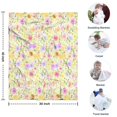 thumbnail image 4 of Pioneer Flower Floral Print Pattern Blanket,Comfortable Soft Lamb Wool Throw Blanket,All Season,Warm Lightweight Blankets for Sofa Bed Couch Living Room Chair,30"x40", 4 of 4