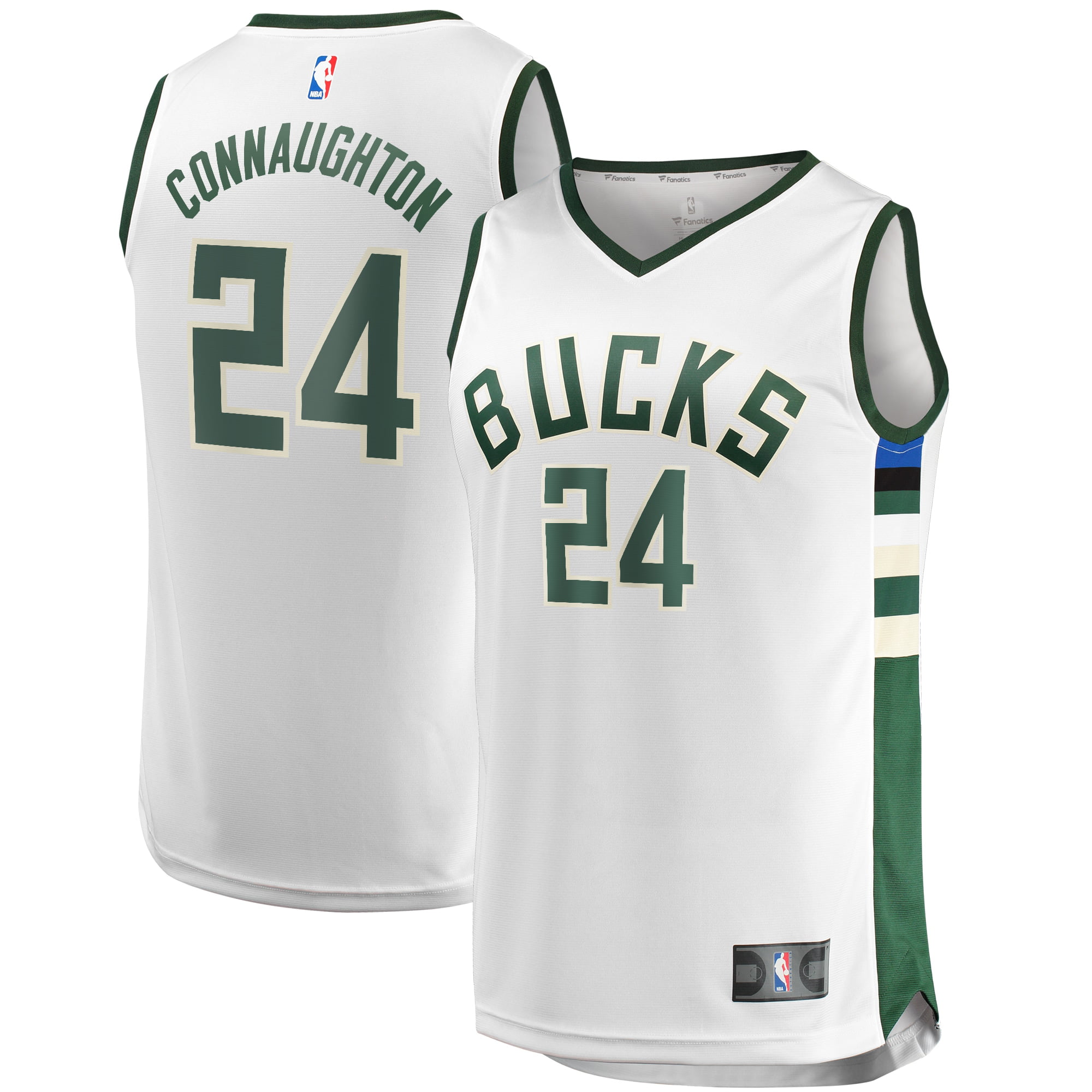Pat Connaughton Milwaukee Bucks Fanatics Branded Fast Break Replica Player  Jersey - Association Edition - White
