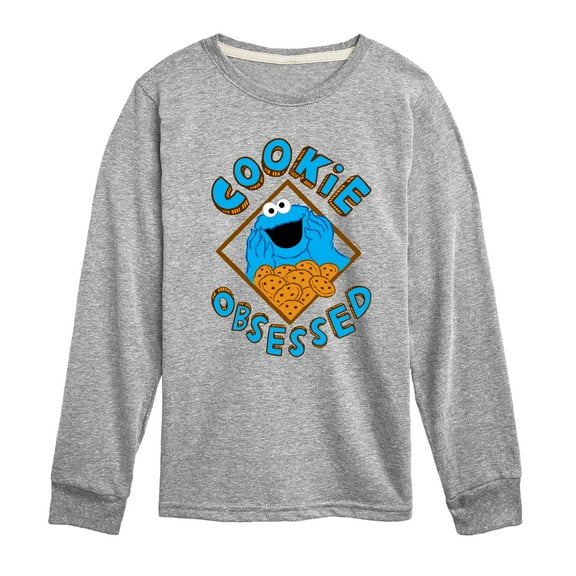 Sesame Street - Cookie Obsessed - Toddler and Youth Long Sleeve T-Shirt