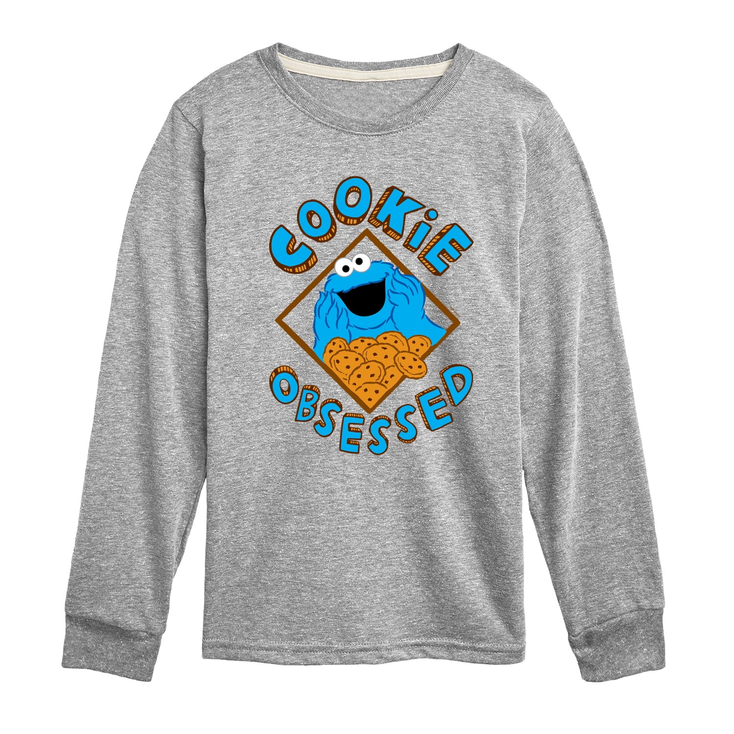 Sesame Street - Cookie Obsessed - Toddler and Youth Long Sleeve T-Shirt