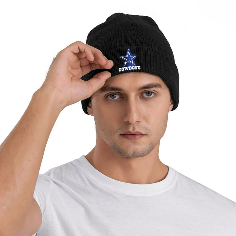 Dallas Cowboys Winter Beanie Hats For Men Women Warm Cozy Knitted Cuffed Skull Cap Black Walmart