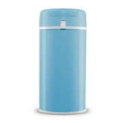 Bubula Premium Steel Diaper Waste Pail with Air Tight Lid and Lock, Baby Blue