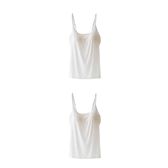 Camisola de yoga Sonducket Mujer Top Fitness Chaleco Ropa de gimnasia Fina Transpirable Suavidad al aire libre Lavable Traje deportivo Blanco 2piezas XL