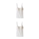 thumbnail image 2 of Minnieouse Camisola de yoga Mujer Top Fitness Chaleco Mano de obra interior Multiusos Piel Cerrar Traje de verano Sujetador Cami-top Blanco Blanco SG 2piezas, 2 of 6