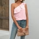 thumbnail image 3 of Camisa De Punto Superior Mujeres Cami Top Algodón suelto Sin mangas Sin espalda Ropa de vacaciones (Rosa M) Ygjytge para Mujer Rosa T M, 3 of 6