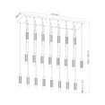 thumbnail image 2 of Z-Lite Stari 23 Light Linear Chandelier in Modern Gold color, Steel frame, 2 of 8