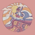 thumbnail image 2 of Junior's Lilo & Stitch Aloha Stitch Distressed Surf Circle Sweatshirt, 2 of 3