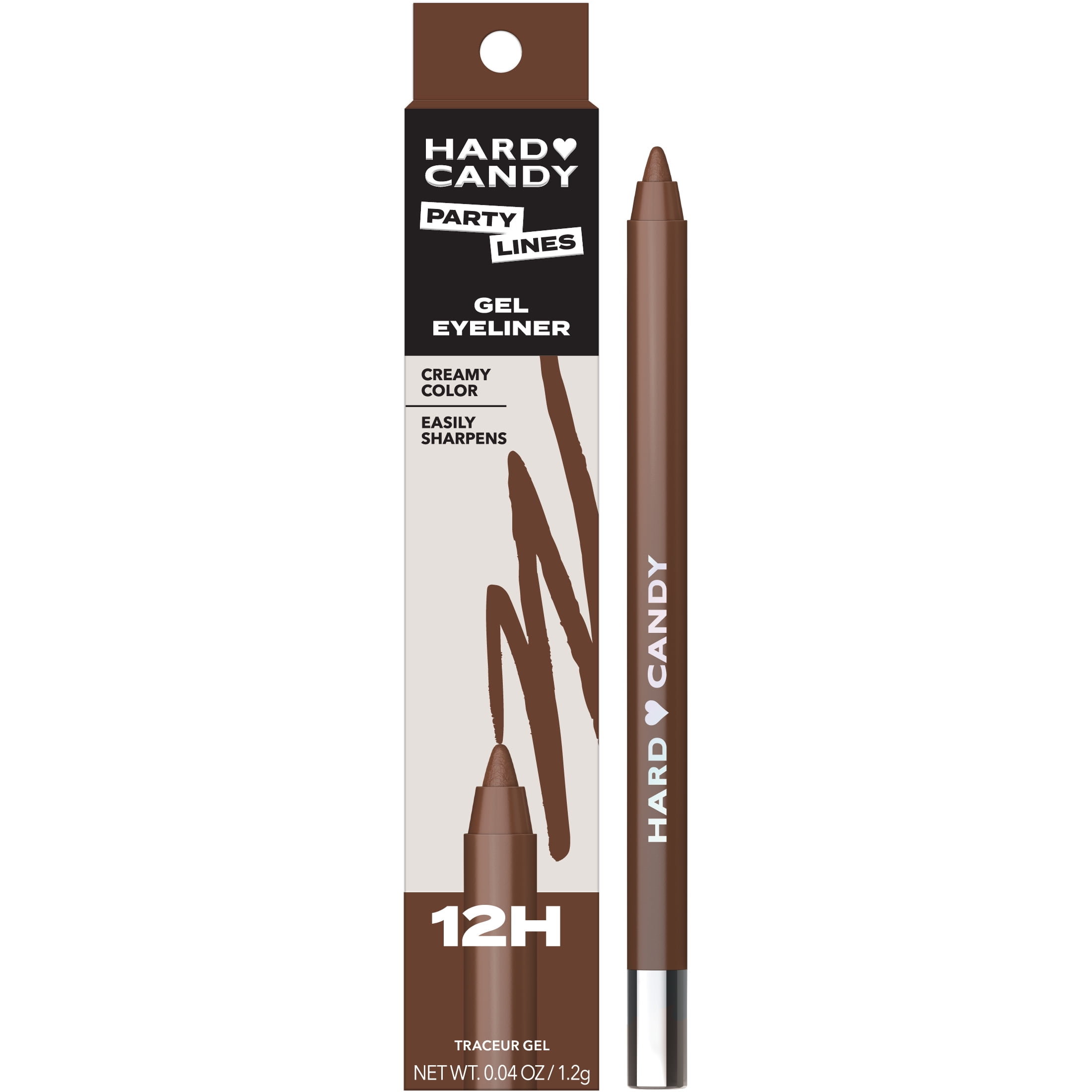 Hard Candy Longwear Gel Eyeliner Pencil, 12HR, 1.2 g